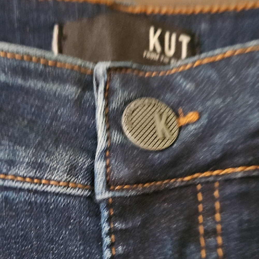 Kut from the Kloth Women's Indigo Straight Leg Jeans - Picture 2 of 8